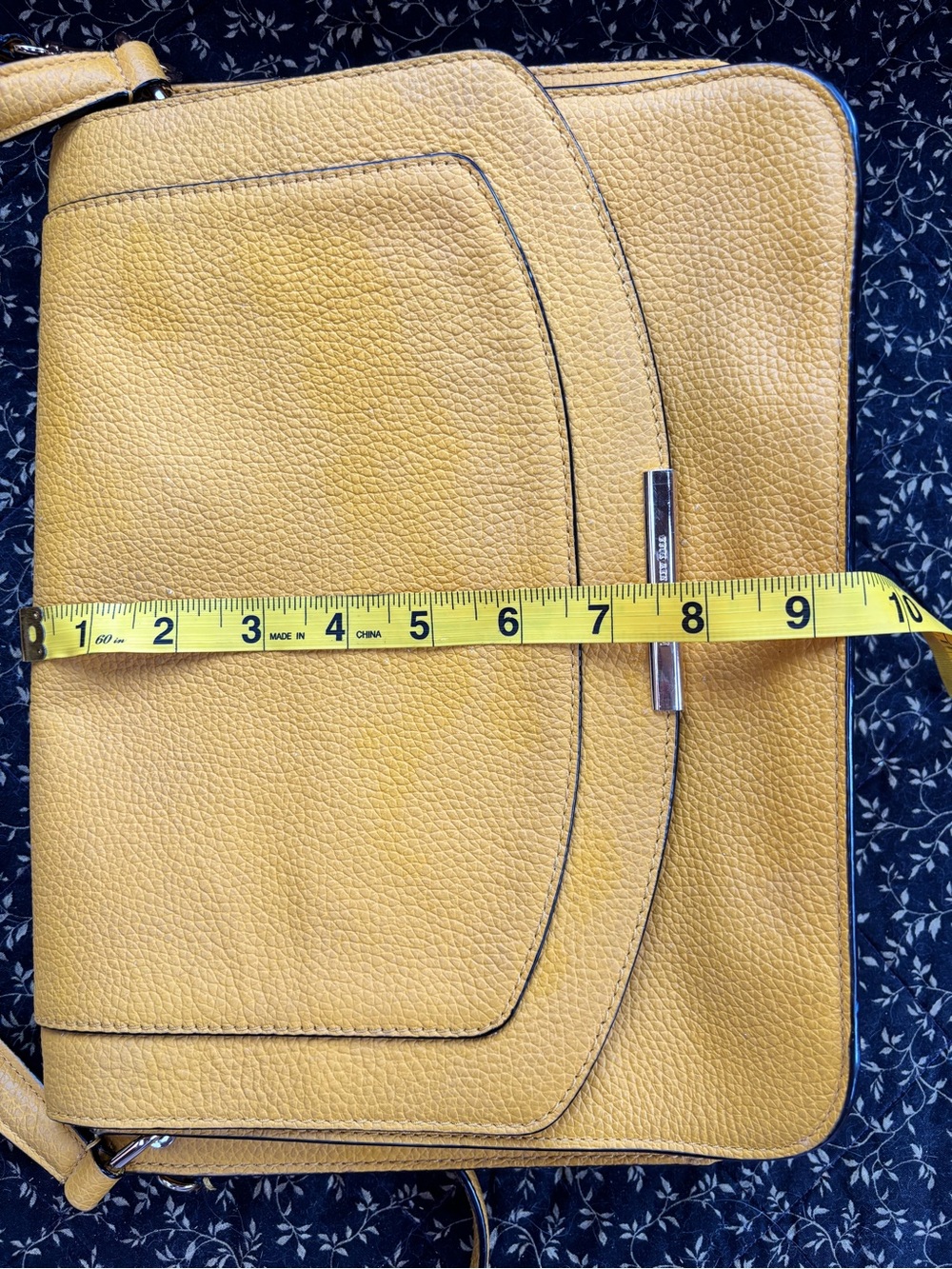 Kate Spade Leila Medium Flap Leather Shoulder Bag - Yellow - Picture 9 of 11